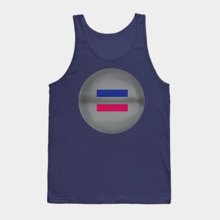 Androgynous flag pride colours circular sphere Tank Top